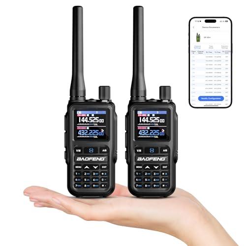 Baofeng GT-5R Mini: Coppia di Radio Portatili Multibanda con Programmazione via App BT