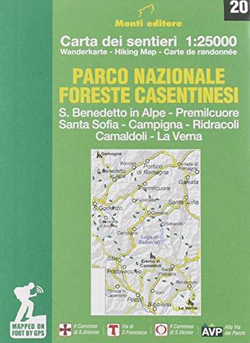 Parco Nazionale delle Foreste Casentinesi. Carta dei sentieri 1:25.000
