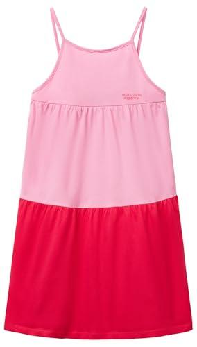 United Colors of Benetton Vestito Bimba con Balze e Logo