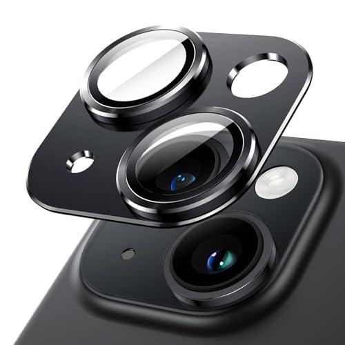 JETech Protezione Lente Fotocamera per iPhone 15/15 Plus (Mezzanotte)