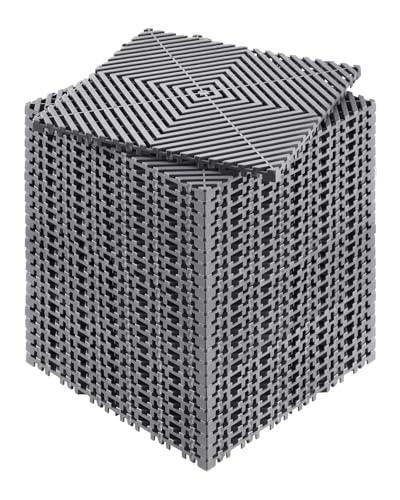 VEVOR Tappetino di Drenaggio ad Incastro, 24 Pezzi Grigio