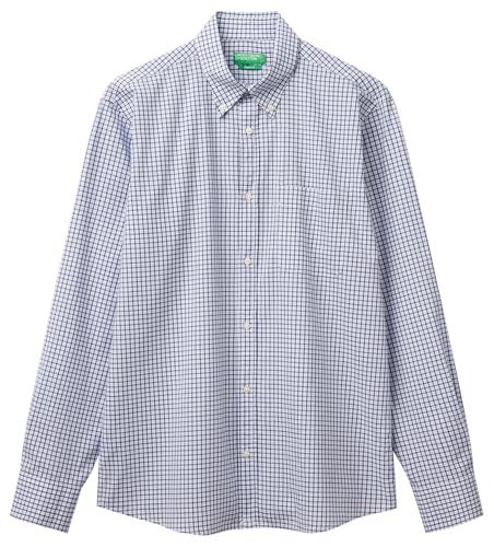 United Colors of Benetton Camicia Check in Cotone Organico