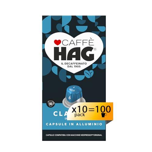 Hag - Capsule Caffè Decaffeinato Espresso Classico - 100 capsule