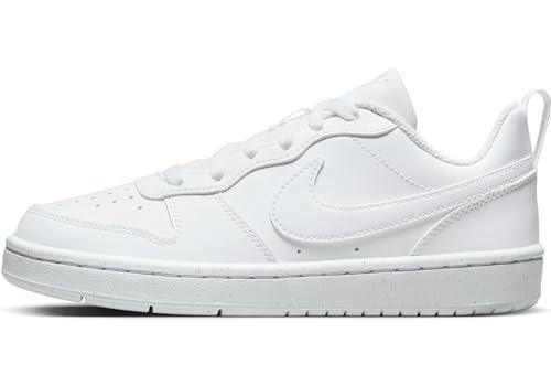 Nike Court Borough Low Recraft GS, Scarpe con Lacci, Bianco/Bianco/Bianco, 38 EU