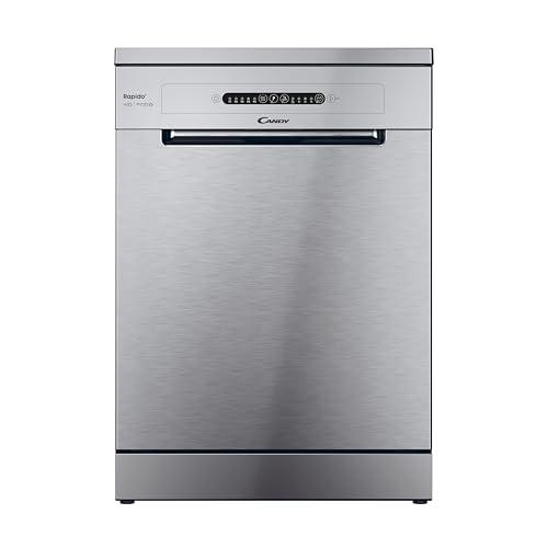 Candy Rapido' CF 3E9E0X Lavastoviglie a Libera Installazione, 13 Coperti, 5 Programmi, Ciclo Rapido 49', Partenza Ritardata, Classe E, 85x60x60 cm, Bianco