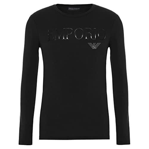 Emporio Armani - Maglietta a maniche lunghe da uomo, 111653 CC716 00020 Nero L