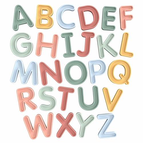 Inspire My Play - Lettere dell'alfabeto maiuscole in silicone per bambini