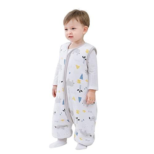 Mosebears Sacco a pelo per bambini Tutto l'anno Sacco a pelo per bambini 2.5 Tog Sacco a pelo 100% Cotone organico Varie dimensioni Autunno Inverno Coperta a pelo 2.5 Tog Sacco a pelo