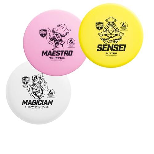 Discmania Active Soft - Set 3 Dischi da Golf (Colori Variabili)