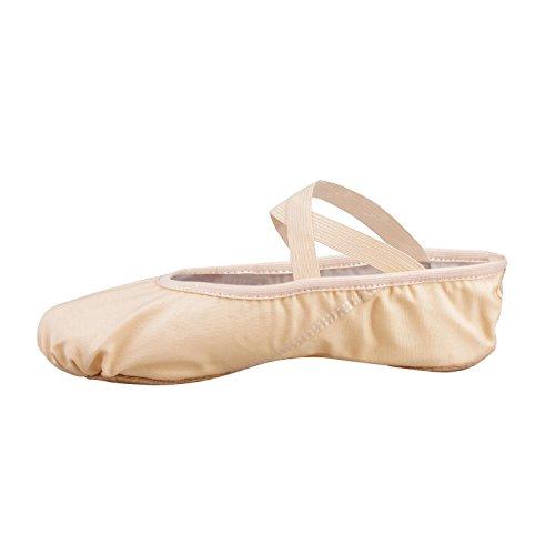 Bezioner Scarpe da Balletto in Tela Bicolore