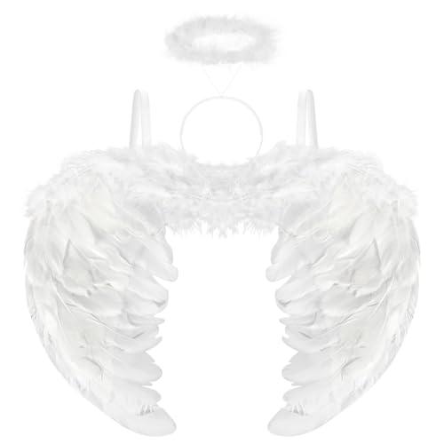 Ali e Aureola Angelo Bianco - Costume per Halloween e Cosplay