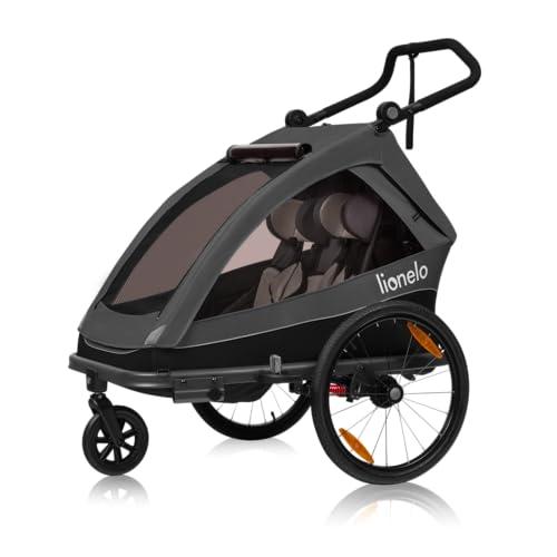 Lionelo CAMA 2in1: Rimorchio Bici e Passeggino Pieghevole per Bambini