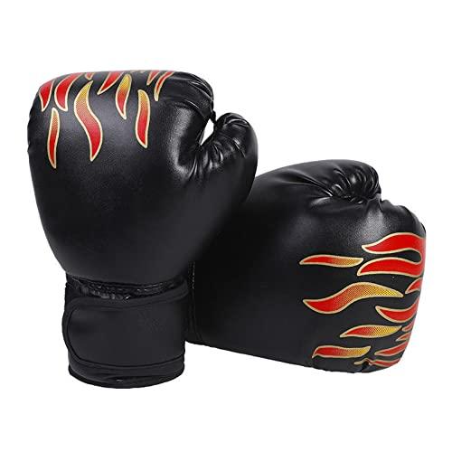 Hwtcjx Guanti da Boxe per Bambini (6oz, Nero)