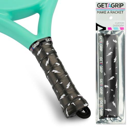 Get a Grip - Overgrip Antiscivolo per Racchetta da Padel - Charged Up (Black)