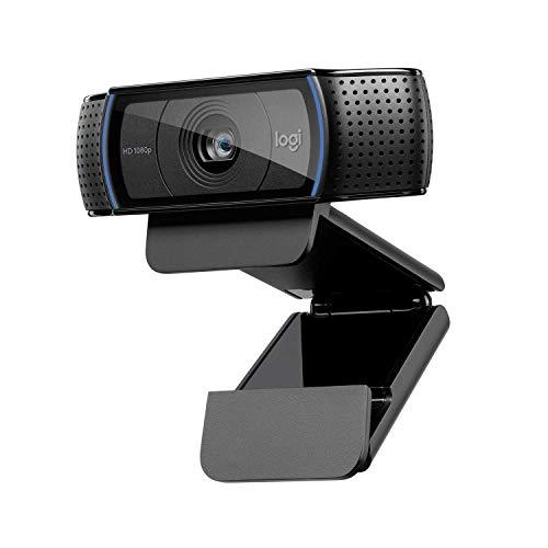 Logitech C920 HD Pro Webcam per Amazon, Videochiamata Full HD 1080p/30fps, Audio Stereo ‎Chiaro, Correzione Luce HD, Funziona con Skype, Zoom, FaceTime, Hangouts, ‎PC/Mac/Laptop/Macbook/Tablet, Nero