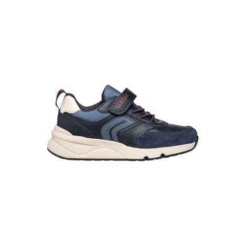 Geox J ROONER Boy D, Scarpe da Ginnastica, Blu, 28 EU