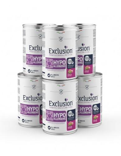 Exclusion Diet Hypoallergenic Maiale e Piselli All Breeds - 6 Lattine da 400g