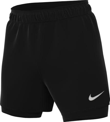 Nike Shorts Versatili Dri-Fit 2 in 1 13 Cm Challenger – Uomo, Black/Black/Black/Reflective Silv, HJ3588-010, M