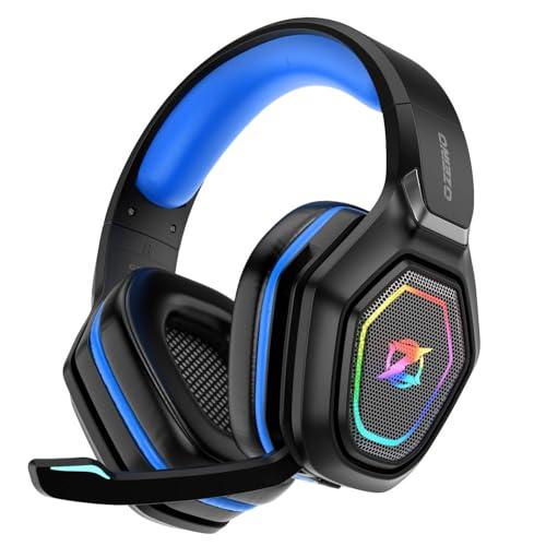 Cuffie Gaming Wireless 2.4GHz/Bluetooth 5.3 per PC, PS5, PS4 con Microfono 7.1, Audio Lossless a Bassa Latenza e Autonomia di 30+ Ore - Nero/Verde