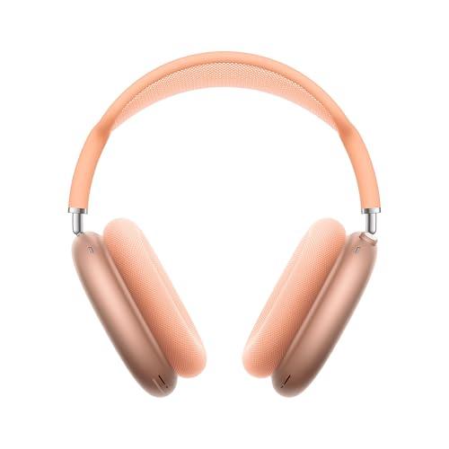 Apple AirPods Max Cuffie wireless over-ear, Cancellazione attiva del rumore di livello pro, Modalità Trasparenza, Audio spaziale personalizzato, Ricarica USB-C, Cuffie Bluetooth per iPhone, Arancione