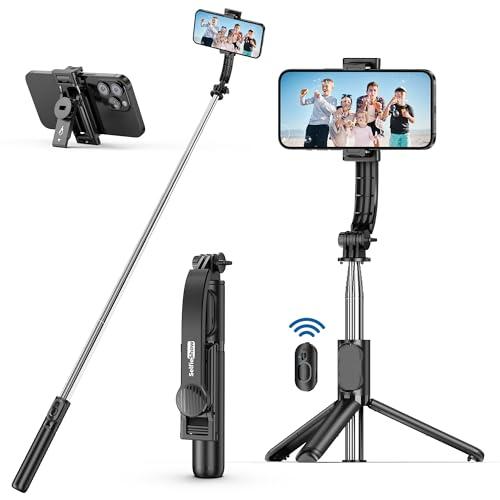 SelfieShow Bastone Selfie Treppiede 4 in 1 Estensibile 106cm con Telecomando per Smartphone