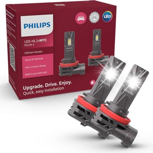 Philips Ultinon Access LED lampadina fari auto (H11), ultra-compact direct-fit, +80%, 6.000K, set di 2
