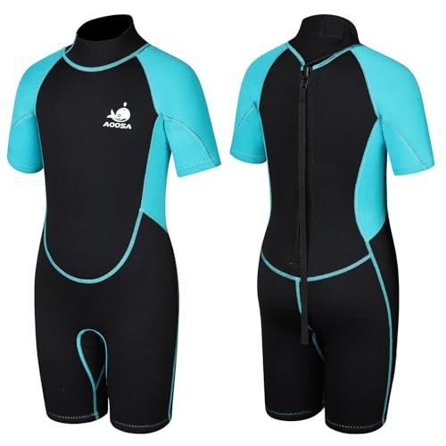 AOOSA Muta in Neoprene per Bambini Blu Taglia M