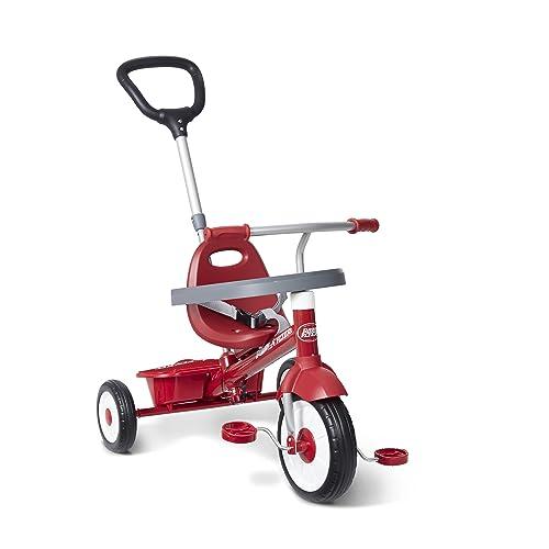 Radio Flyer 3-in-1 Stroll 'N Trike: Il Triciclo Rosso Evolutivo per Bambini
