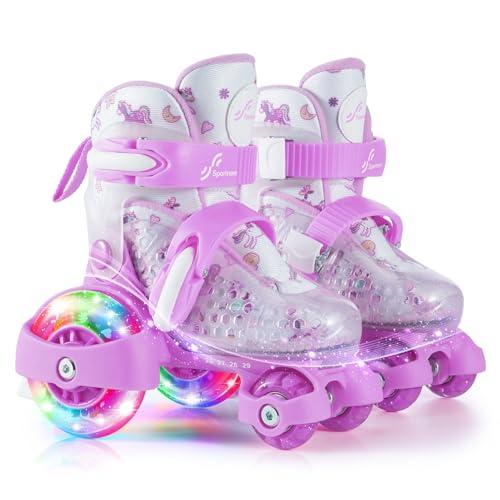 Pattini a Rotelle per Bambina Regolabili con Ruote Illuminate