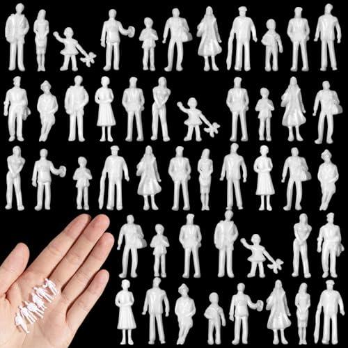 Namalu 50 Pezzi Scala 1:100 Personaggi in Miniatura per Modellismo