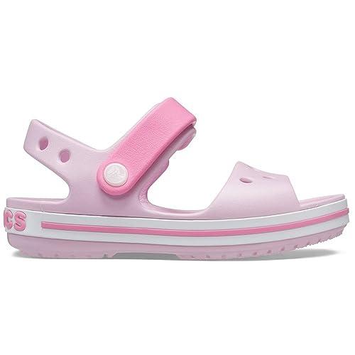 Crocs Crocband Sandal Kids, Sandali Unisex - Bambini e Ragazzi, Rosa Sabbia, 32/33 EU