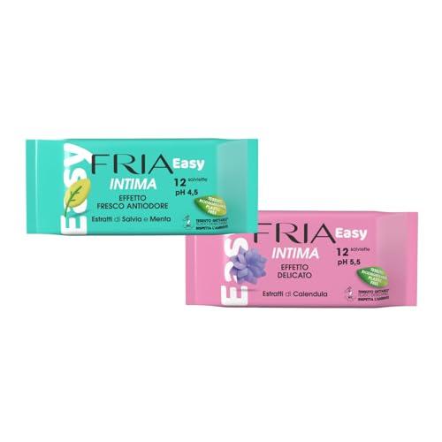 Fria Intima Salviette Biodegradabile - Delicatezza e Freschezza Assortita