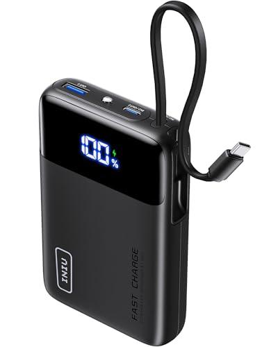 INIU Power Bank 45W 20000mAh con Cavo USB-C Integrato