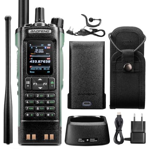 Radio BAOFENG DM-32UV DMR 10W, radio portatile UHF/VHF/AM/FM con GPS e APRS digitale, doppio slot Tier II, display a colori da 2