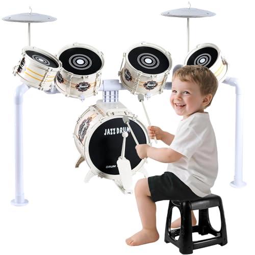 Orvyna Batteria per Bambini - Set Completo di Percussioni Jazz