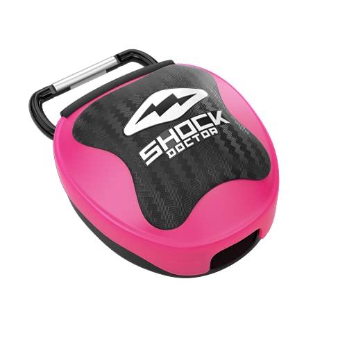 Shock Doctor Paradenti Unisex Rosa Taglia Unica con Custodia