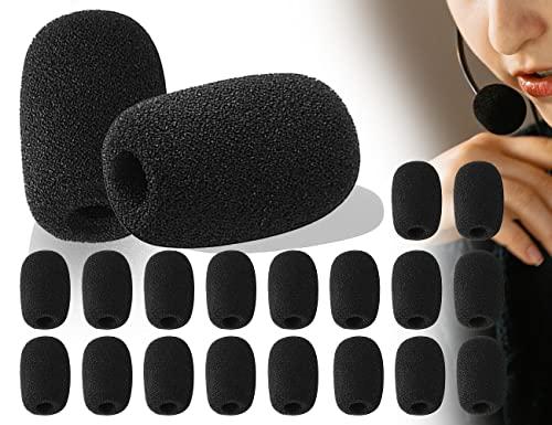 ZoeTekway 18 pezzi nero Pop Protector cuffie microfono schiuma Spit Shield parabrezza per palco prestazioni riunione