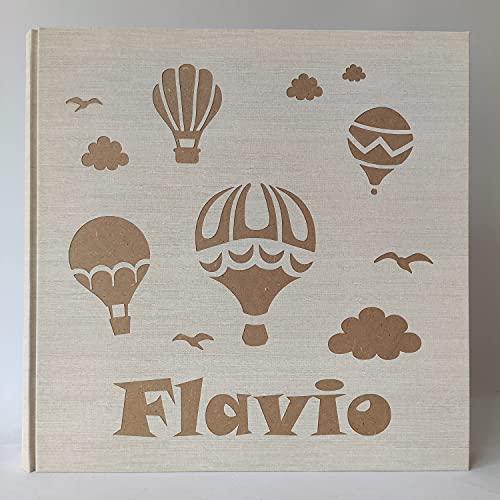 Album Fotografico Personalizzato in Tela di Lino - Mongolfiere