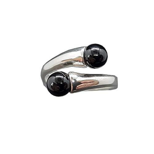 Anello in Argento Sterling 925 con Onice Nero