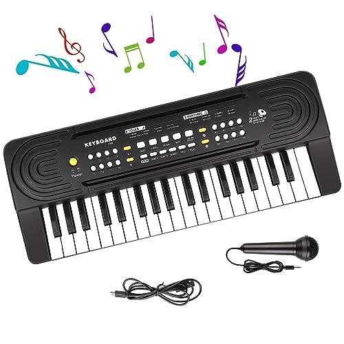 Shayson Pianola Elettronica Multifunzione 37 Tasti con Microfono