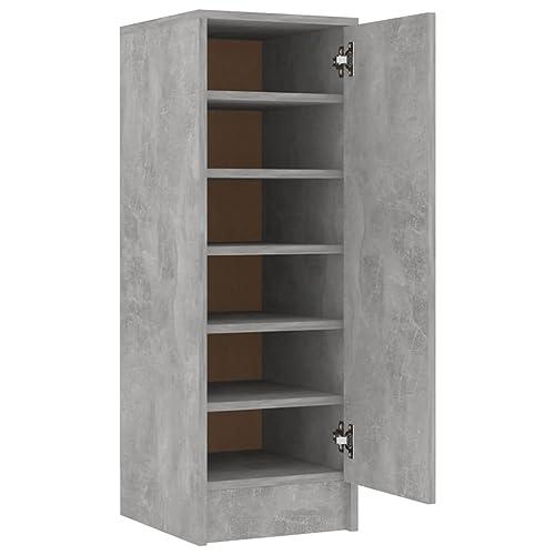 vidaXL Scarpiera Grigio Cemento Salvaspazio - Design Moderno e Funzionale