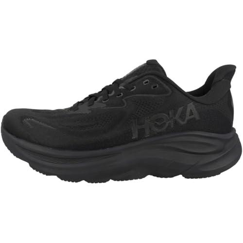 HOKA Clifton 10 Wide Black/Black Men's