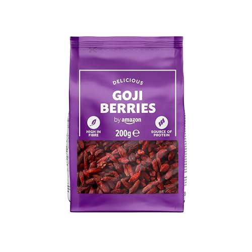 Bacche di Goji Essiccate by Amazon, 200g - Superfood Naturale