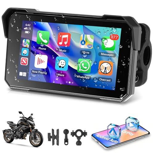 Motore Schermo Carplay per Moto - 7 Pollici Wireless CarPlay & Android Auto