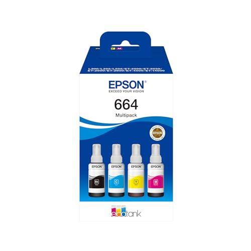 Epson 664 CMJN Bottiglia EcoTank Multipack Inchiostri Originali