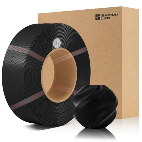 CCTREE Filamento PLA Basic Refill Nero per Stampanti 3D Bambu Lab - Senza Bobina, 1.75mm, 1kg