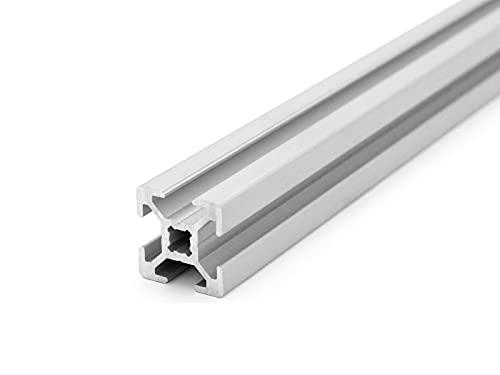 Profilo in Alluminio 20x20L Tipo B Slot 6 (Leggero) - Anodizzato Argento - 1000mm