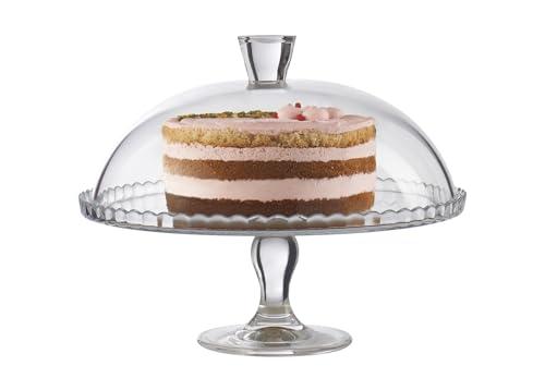 Pasabahce Patisserie Alzatina in Vetro con Campana - Ø 32 cm
