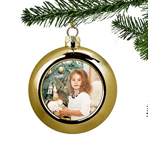 Pallina di Natale Personalizzata con Foto - Decorazione Natalizia 6 cm