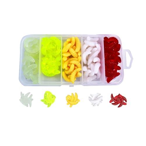 YOUZMY 100 Pz Esche Artificiali Vermi da Pesca